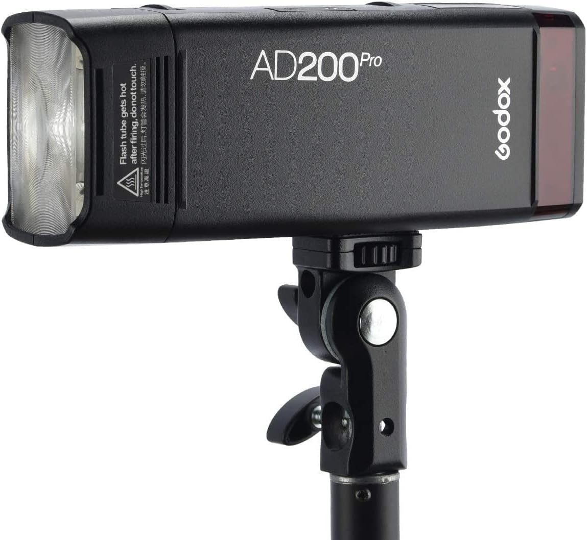 Godox AD200 Pro II 2.4G Pocket Flash Strobe,500 Full Power Flashes,0.01-1.8s Recycling,2900mAh Battery for Canon Sony Nikon Fuji Fujifilm Olympus Panasonic Pentax Etc Cameras(Godox AD200 Pro Upgraded)