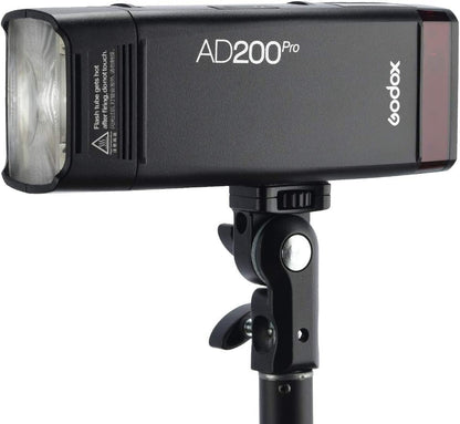 Godox AD200 Pro II 2.4G Pocket Flash Strobe,500 Full Power Flashes,0.01-1.8s Recycling,2900mAh Battery for Canon Sony Nikon Fuji Fujifilm Olympus Panasonic Pentax Etc Cameras(Godox AD200 Pro Upgraded)