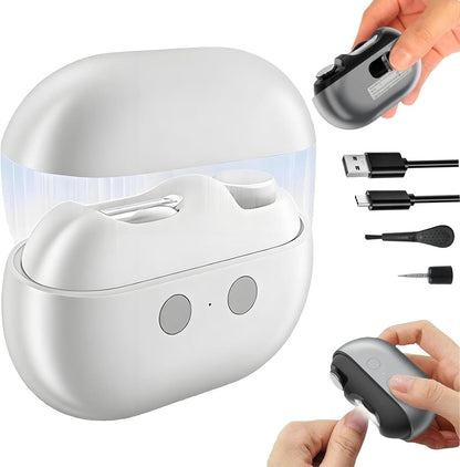 Yosody Nail Clipper, Easy Clip Electric Nail Clippers, Smart Nail Clippers, With Led Light, Nail Scraps Storage And Polishing