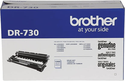 Brother original TN730 High-Yield Black Toner Cartridge, higher yield for value, original toner replacement cartridges, for Brother laser printers HL-L2395DW, DCP-L2550DW, MFC-L2750DW, and more