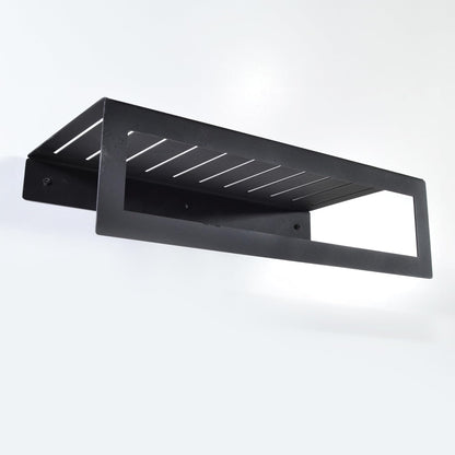 Uyart Home Towel Holder with Shelf Organizer Kitchen and Bathroom Accessories, Black, NG-001