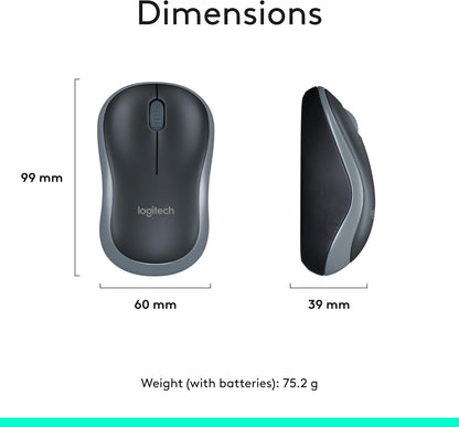 Logitech MK270 Wireless Keyboard and Mouse Combo for Windows, 2.4 GHz Wireless, Compact Mouse, 8 Multimedia and Shortcut Keys, 2-Year Battery Life, for PC, Laptop - Rose