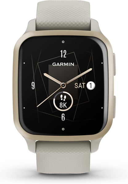 Garmin Venu® Sq 2 GPS Smartwatch, All-Day Health Monitoring, Long-Lasting Battery Life, AMOLED Display, Slate and Shadow Gray