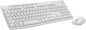 Logitech MK295 Wireless Mouse & Keyboard Combo with SilentTouch Technology, Full Numpad, Advanced Optical Tracking, Lag-Free Wireless, 90% Less Noise - Off - White