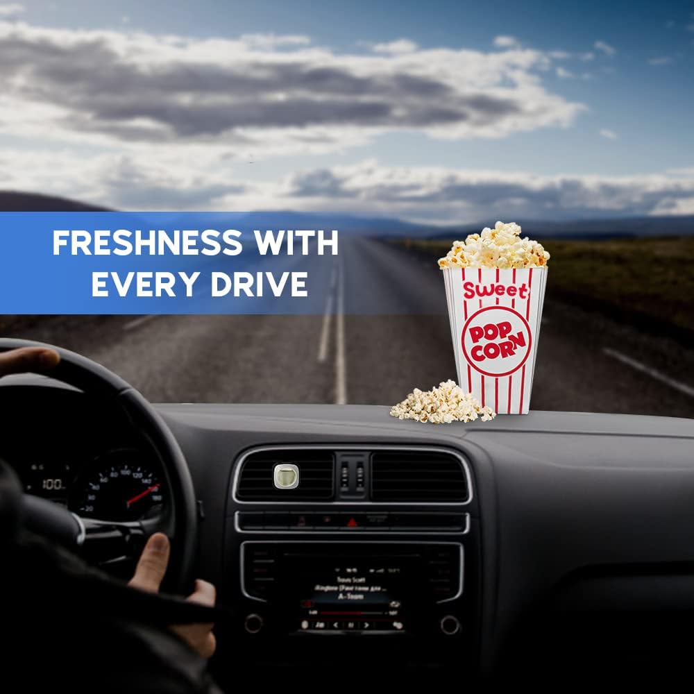 Air Jungles New Car Scent Car Air Freshener Clip, 6 Car Freshener Vent Clips, 4ml Each, Long Lasting Air Freshener for Car, Up to 180 Days Car Refresher Odor Eliminator