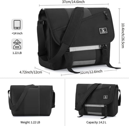 OIWAS Messenger Bag - Messenger Bag Men, Satchel Bags for Women, Lightweight Computer Bag, School Book Bag - PuriLite