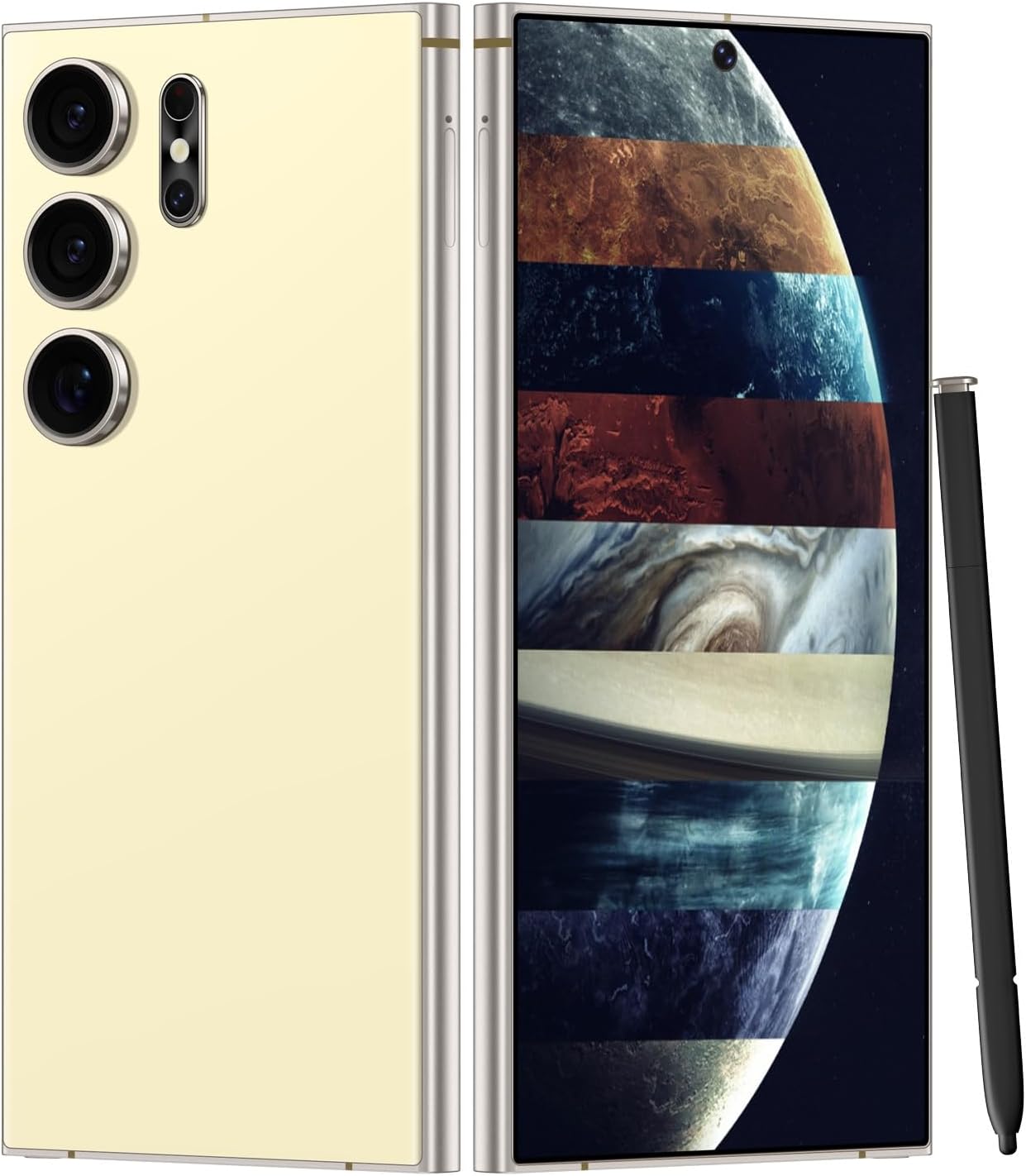 Unlocked Cell Phones Smartphone Unlocked Phones 8+256GB 6.8" HD Screen Dual SIM 108MP+48MP Camera and Built-in Pen (Violet)