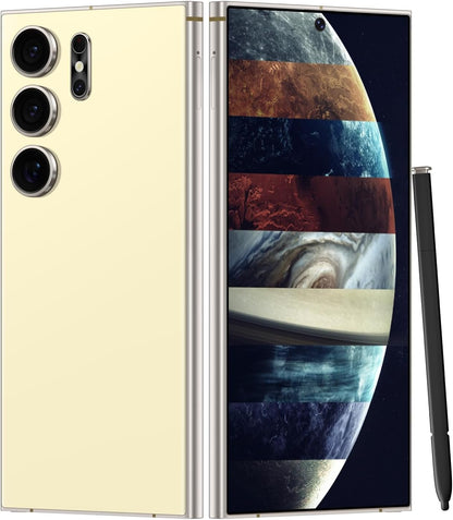 Unlocked Cell Phones Smartphone Unlocked Phones 8+256GB 6.8" HD Screen Dual SIM 108MP+48MP Camera and Built-in Pen (Violet)