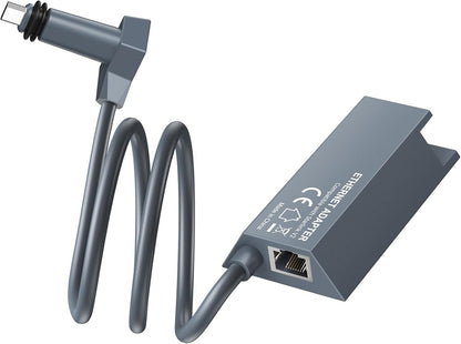 Starlink Ethernet Adapter V2 for Gen 2 Rectangular Dish and Mesh WiFi Router - RJ45 Gigabit Converter for Wired Network Devices (3.3FT/1M)