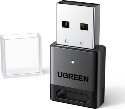 UGREEN Bluetooth 5.4 Adapter for PC, USB Bluetooth Dongle for Windows 11 10 8.1, Plug and Play, Mini-Sized, 5-Devices Connect for Wireless Keyboard Mouse Headphone Speaker