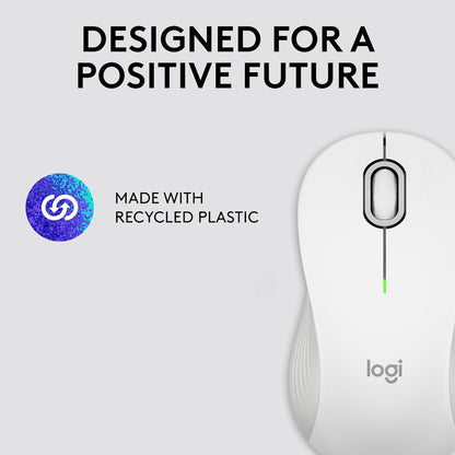 Logitech Signature M650 L Full Size Wireless Mouse - For Large Sized Hands, 2-Year Battery, Silent Clicks, Customizable Side Buttons, Bluetooth, for PC/Mac/Multi-Device/Chromebook - Black