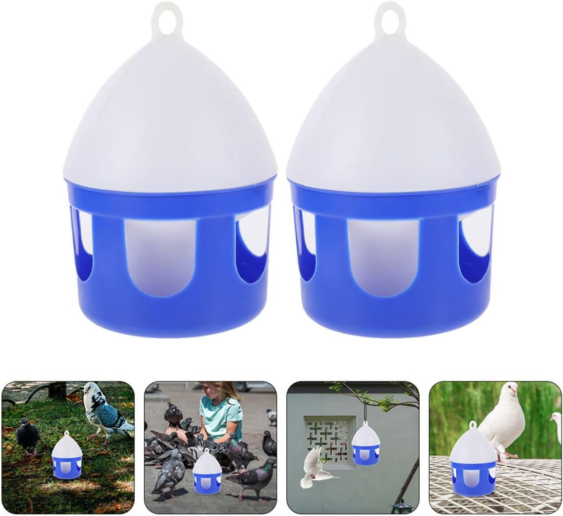 2 Pack Bird Water Dispenser Container for Six Birds, 2l Plastic