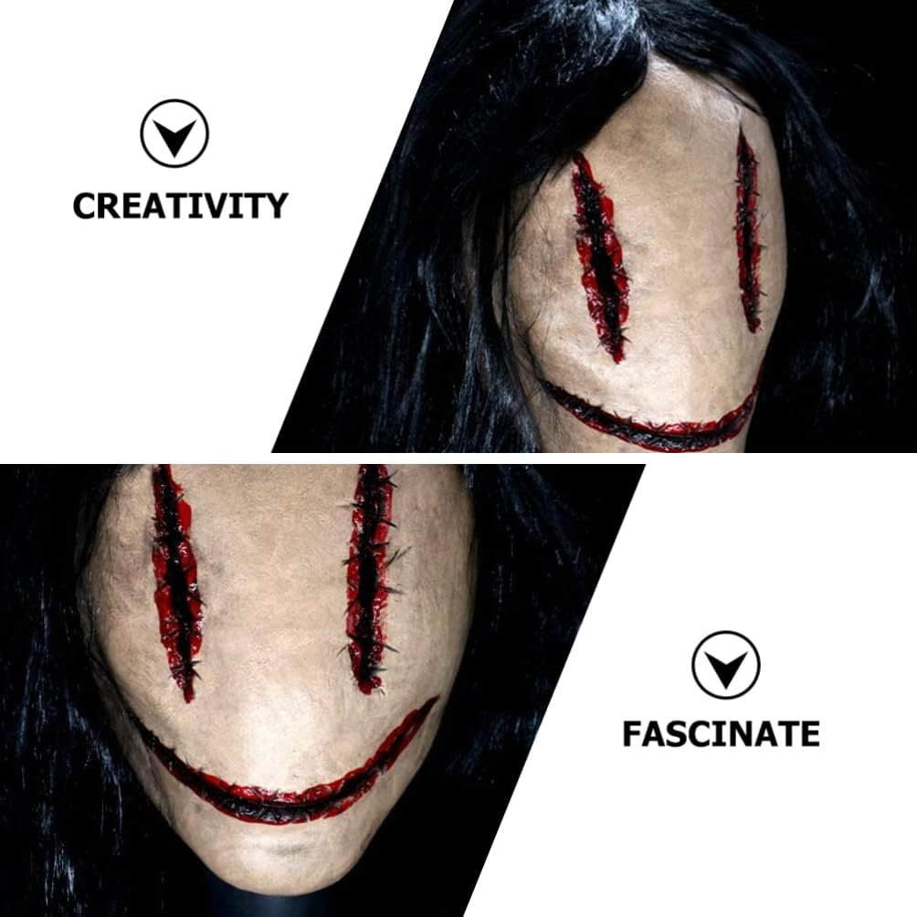 Alipis Scary, Halloween Horror Devil Evil Party Prank Ornament Creepy Cosplay Costume Props for Kids