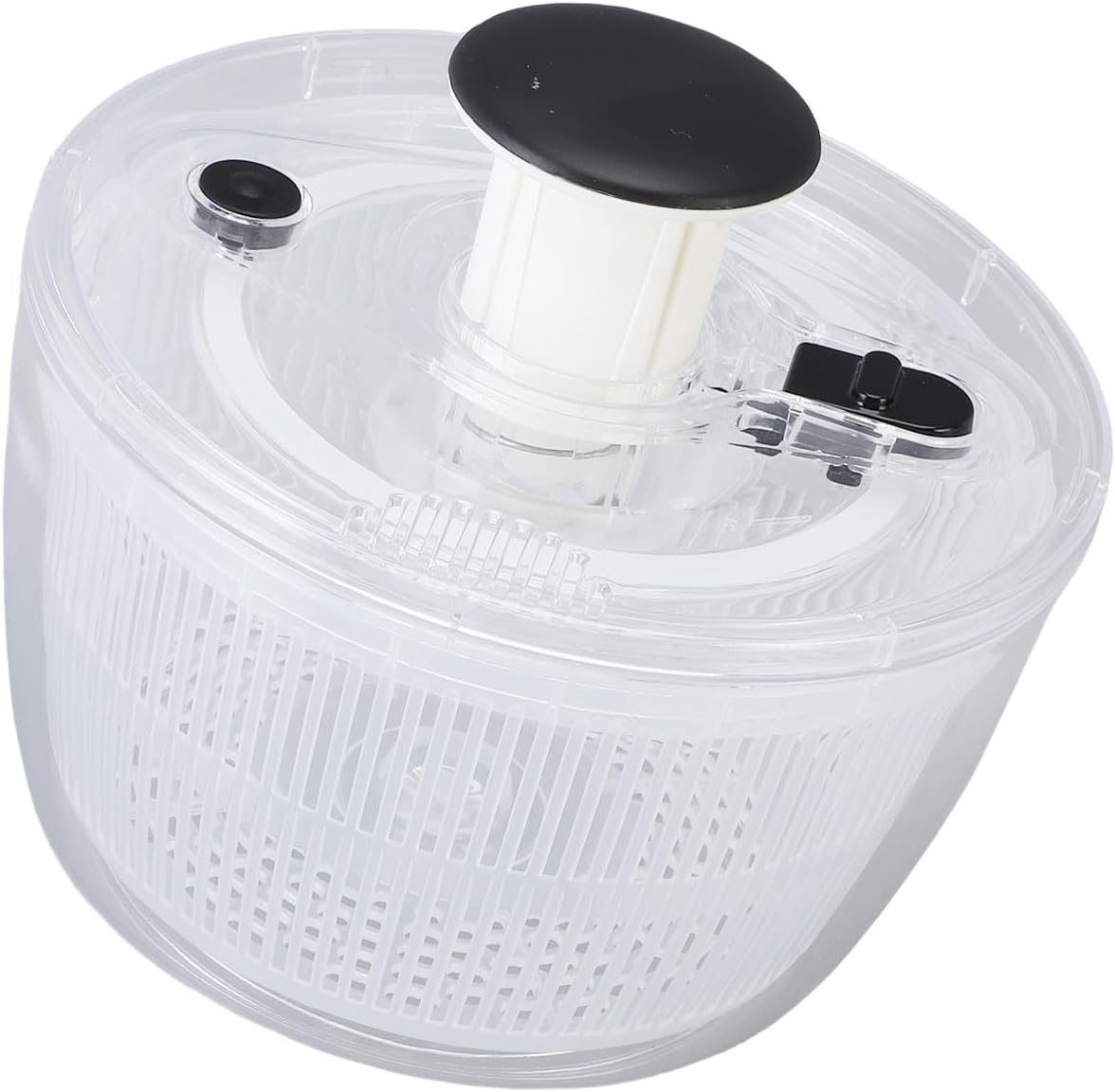 Vegetable Washer Dryer, Salad Spinner Anti Slip Base Home (Large 24x24cm / 9.4x9.4in)