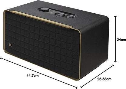 JBL Authentics 300 - Wireless Home Speaker, Music Streaming Services via Built-in Wi-Fi, Built in Battery, Built in Alexa and Google Assistant