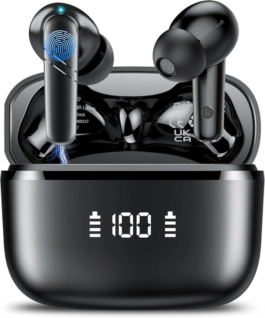AI Translation Earbuds Real Time, 3-in-1 Language Translator Earbuds for 144 Languages & Accents Online Translation, 48H translate Earbuds with Bluetooth & APP for Travel/Business/Learning, Black - PuriLite
