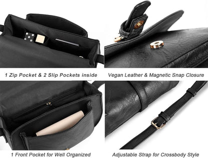 Crossbody Bags for Women Small Over the Shoulder Saddle Purses and Boho Cross body Handbags,Vegan Leather