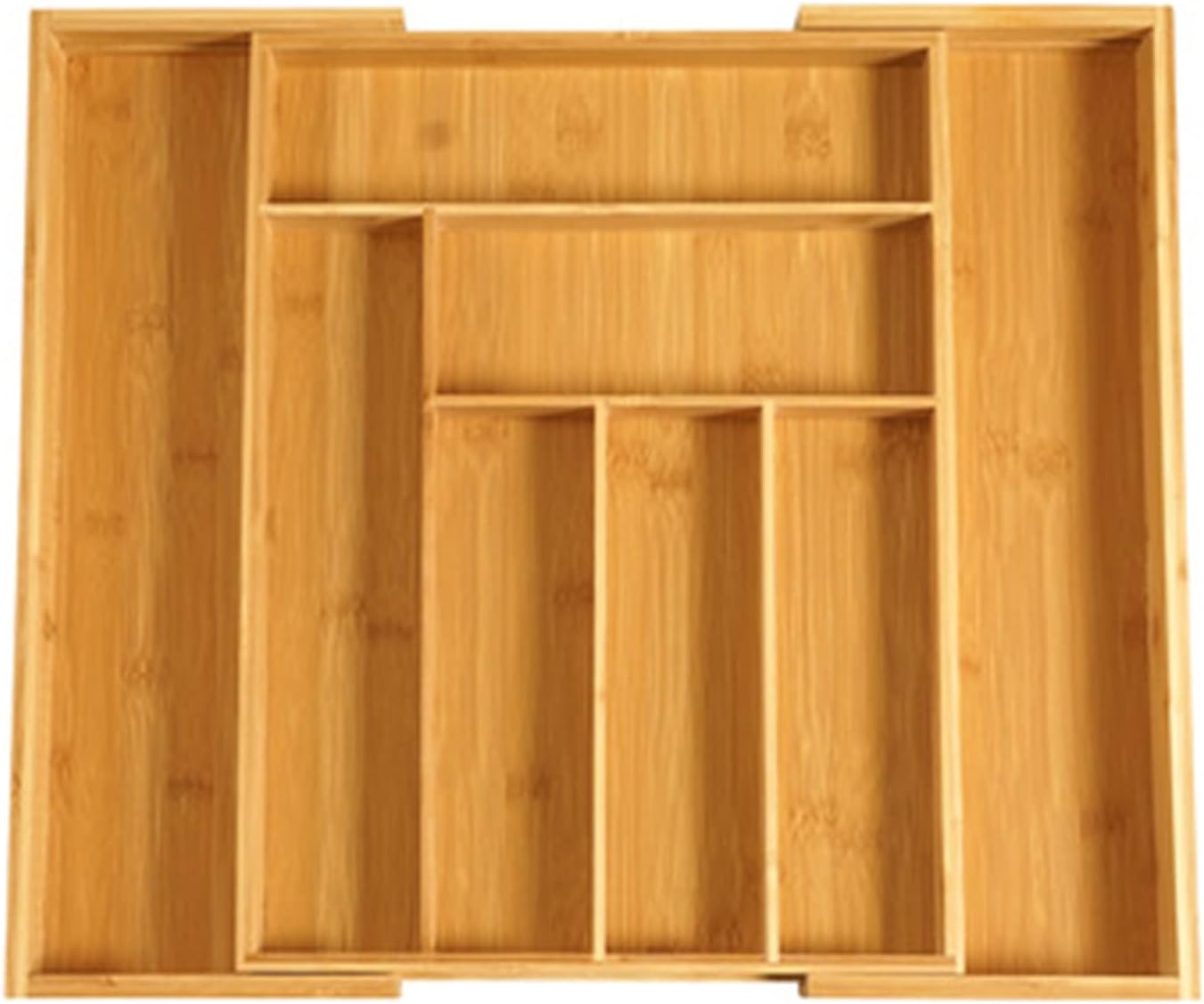 Expandable 8-Slot Kitchen Drawer Organizer Tray