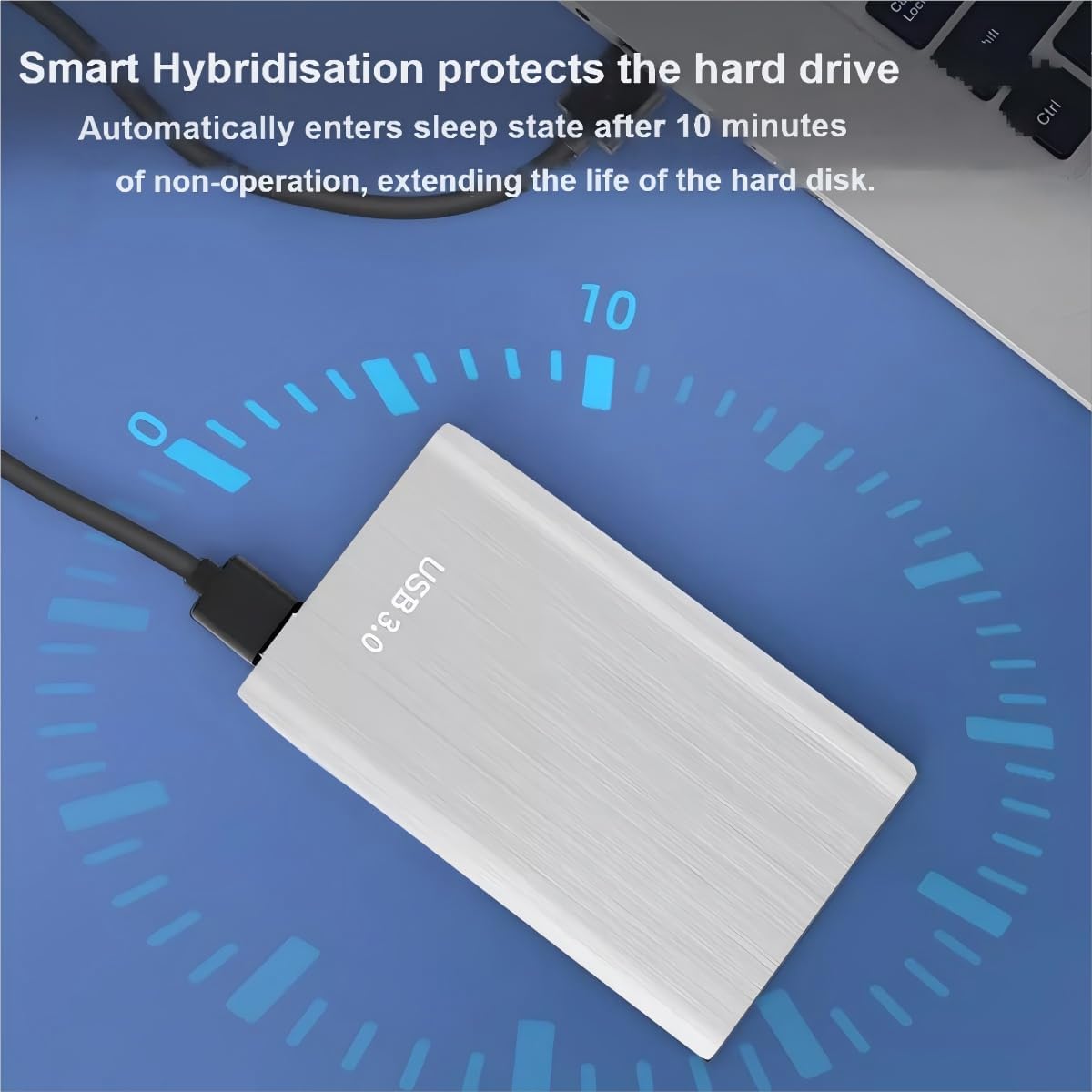External Hard Drive 2TB USB 3.0,Portable HDD Storage Plug and Play Compatible with PC/Laptop/Mac os