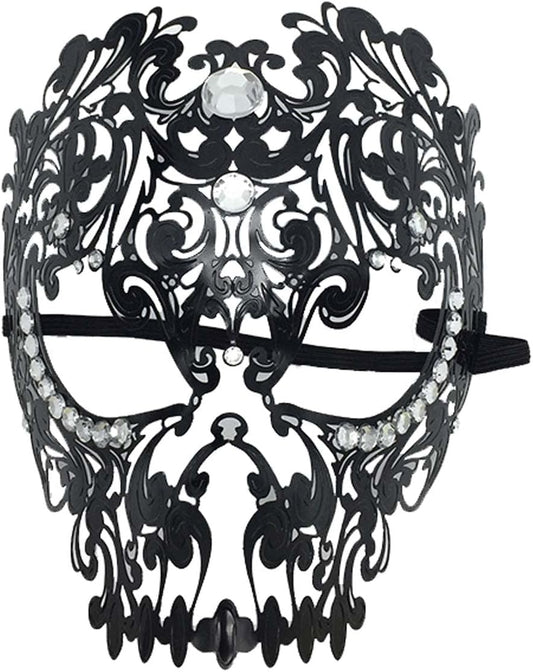 Sheliky Masquerade Mask Mardi Gras Costume Mask Christmas Cosplay Metal Party Mask