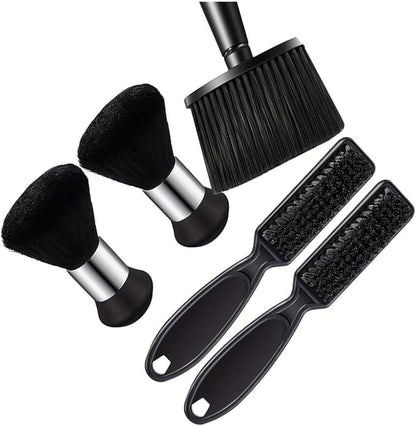 5 Pcs Hair Clipper Neck Dust Removal Brush Set, Bristle Hair Styling Tool,