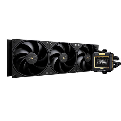 Thermalright FW 360 Black ARGB-360mm AIO CPU Liquid Cooler,IPS LCD Screen with 320 * 240 Resolution,for AM5/Intel LGA1700,‘2.4 inch’Magnet-Absorbent LCD Screen for Images -Black