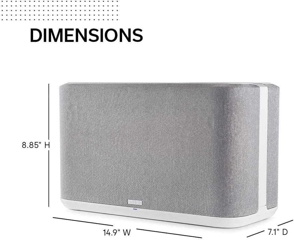 Denon Home 150 NV Wireless Speaker (Black), 1" Tweeter, 3.5" Woofer, Home Speaker with HEOS Built-in, AirPlay 2, and Bluetooth, Multi-Room Streaming, Simple Setup, Compact Design