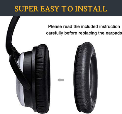 SoloWIT Earpads Cushions for Bose Headphones, Replacement Ear Pads for Bose QuietComfort 15 QC15 QC25 QC2 QC35/Ae2 Ae2i Ae2w/SoundTrue & SoundLink Around-Ear Series - QC25 PL Black&Blue