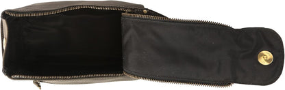 Premium Buffalo Leather Unisex Toiletry Bag Travel Dopp Kit Shaving kit (Distressed Tan)