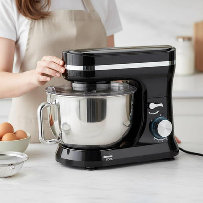 Commercial Mixer High Performance Kitchen Appliance Versatile Attachments Mixing Control Stainless Steel Bowl Suitable for Family Cooking Small Bakery