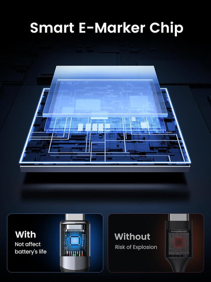 UGREEN 240W USB C to USB C Cable 10Gbps USB C 3.2 Cable 4K 60Hz Video Output Fast Charging Compatible with iPhone 16 15 Pro Max, NVMe SSD, Monitor, Galaxy S25 S24 S23 Ultra, MacBook Pro, 3ft (1M)