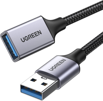UGREEN USB Extension Cable 3.0 Extender Cord Nylon Braided A Male to Female Data Transfer Cable for Hard Drive, Oculus Rift, Hub, USB Sticks, Mouse, Keyboard, Xbox, Camera, Webcam, 6.6FT