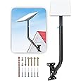 28 Inch Starlink Long Wall Mount, Adjustable Starlink Mounting Kit Gen 2, Including Starlink Standard Pipe Adapter, Starlink Roof Mount for V2 Starlink Standard Dish