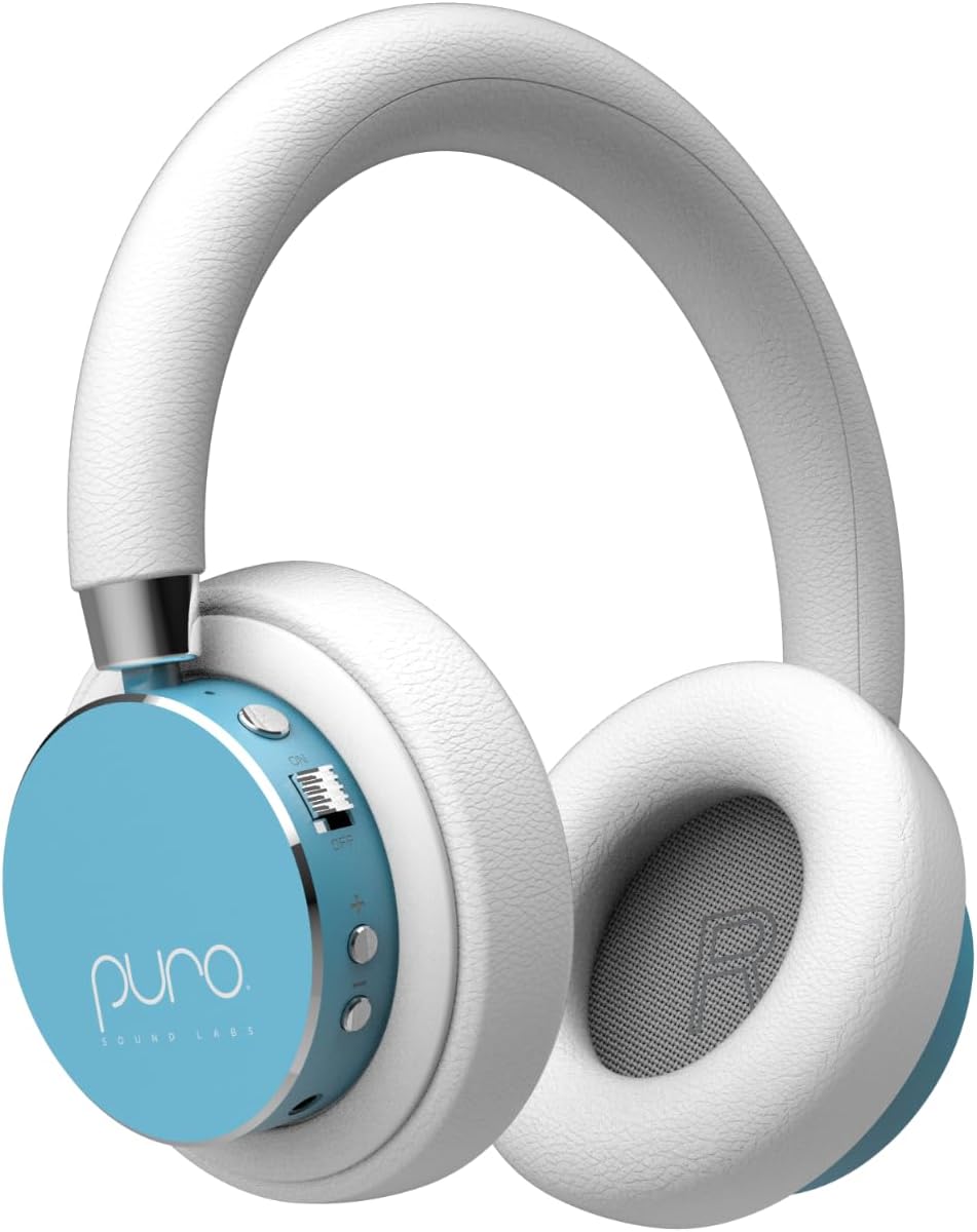 Puro Sound Labs BT2200 Plus Volume Limited Kids’ Bluetooth Headphones (Blue)