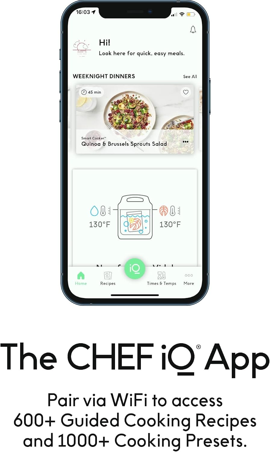 CHEF iQ Smart Pressure Cooker with WiFi and Built-in Scale - Easy-to-Use 10-in-1 Multicooker with 500+ Guided Recipes - Rice Cooker, Slow Cooker, Instant Meals for Foodies - 6 Quart - Family Size