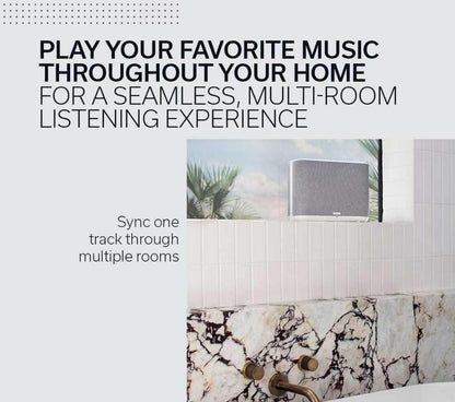 Denon Home 150 NV Wireless Speaker (Black), 1" Tweeter, 3.5" Woofer, Home Speaker with HEOS Built-in, AirPlay 2, and Bluetooth, Multi-Room Streaming, Simple Setup, Compact Design