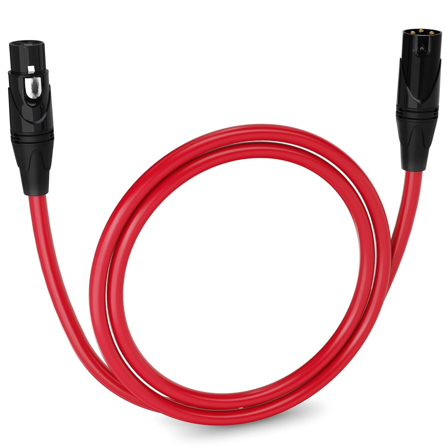 LyxPro 6 Feet XLR Microphone Cable Balanced Male to Female 3 Pin Mic Cord for Powered Speakers Audio Interface Professional Pro Audio Performance and Recording Devices - Blue