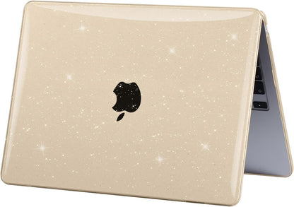 EooCoo Case Compatible with MacBook Air 13 inch M4 M3 M2 2025-2022 A3240 A3113 A2681, 13.6" Hard Case Cover & TPU Keyboard Skin & Screen Protector for Laptop Air 13.6 inch - Crystal Clear