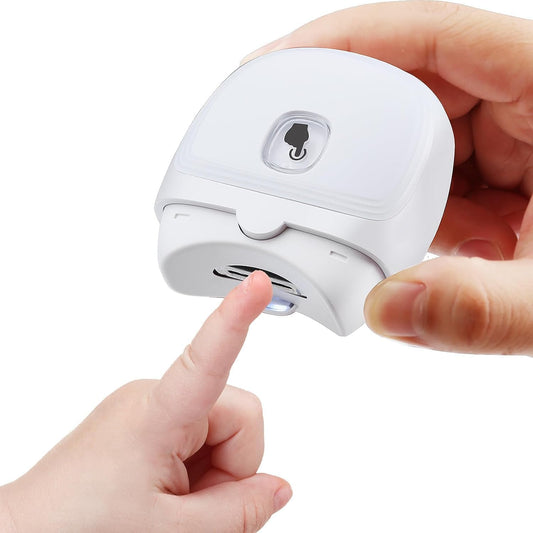 Electric nail clipper Automatic Nail Clipper, Electric Baby Nail Clippers with Light, Rechargeable Nail Clippers with Catcher, Electric Nail File for Baby, Kids, Seniors - PuriLite