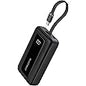 Anker Zolo Power Bank, 10,000mAh 30W Max Fast Portable Charger with Built-in USB-C and MFi Certified Lightning Cables, USB-C&A, Battery Pack for iPhone 16/15 Series, MacBook, Galaxy (Black)