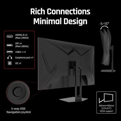 KTC 32 Inch 2K Computer Monitor, IPS 1440p Monitor with Ultra-Thin Bezels, HDR10, Freesync/G-sync, HDMI/DP Ports, Tilt Adjustable, Eyecare, Ideal for Business, Office, and Casual Gaming