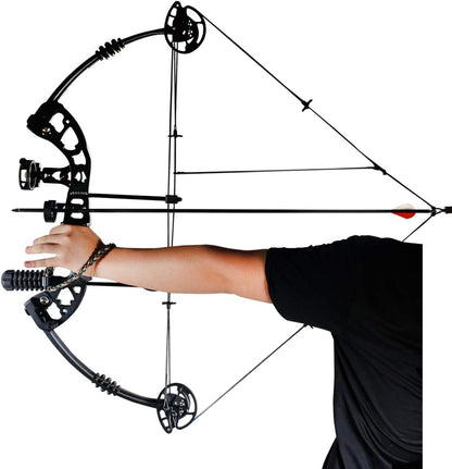 Topbows Compound Bow 30-55lbs 24"-29.5" Archery Hunting Equipment Max Speed 310fps with Accessories Right Handed