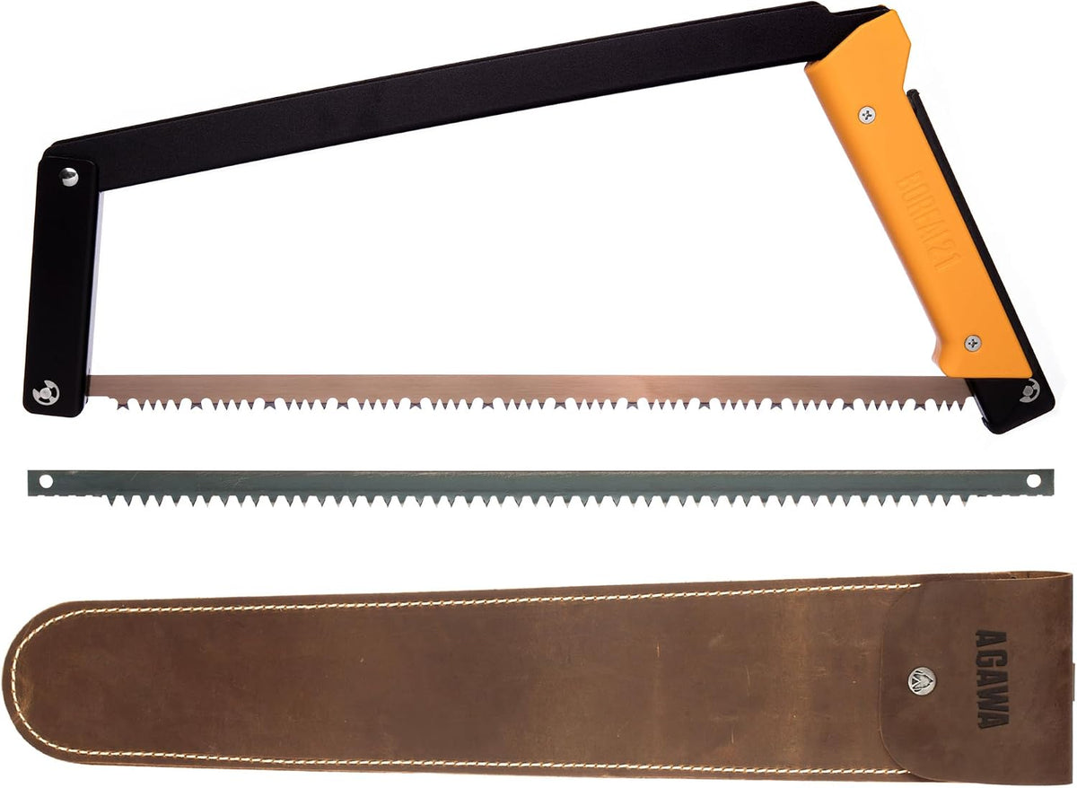 AGAWA BOREAL21 Tripper Kit, 21" Folding Saw, Dual Blades, Nylon Case, Green