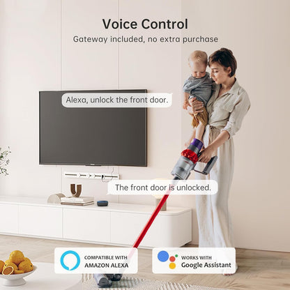 Hornbill Smart WiFi Front Door Lock: Keyless Entry Fingerprint Deadbolt - Alexa Bluetooth Electronic Keypad Door Locks for House Apartment Auto Lock Smart Life APP Remote Control - Black