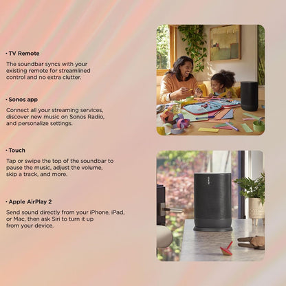 Sonos Move - Battery-Powered Smart Speaker Wi-Fi and Bluetooth with Alexa Built-in - Black