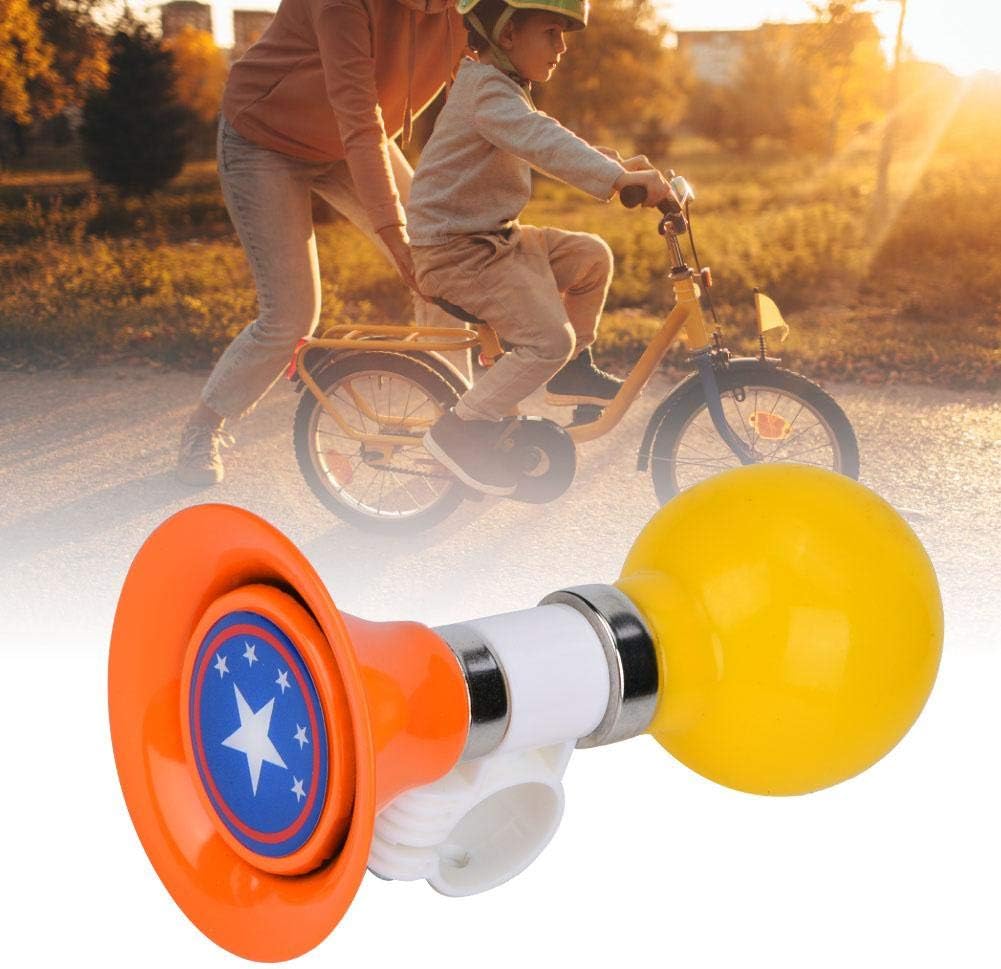 Rubber Children Bike Horn, Metal Rubber Children Bike Horn Bike Warning Bell for Boys Girls Bike Accessory (Orange),G22