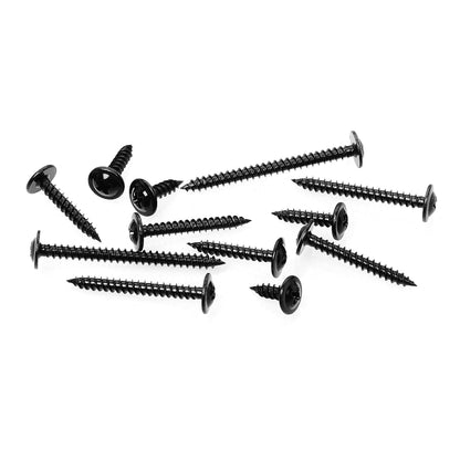 150Pcs #8 × 2" Black Screws for Wood, Phillips Truss Head Wood Screws, Quick Metal Self Tapping, Zinc Plated Steel, Truss Head Screws by Mywish
