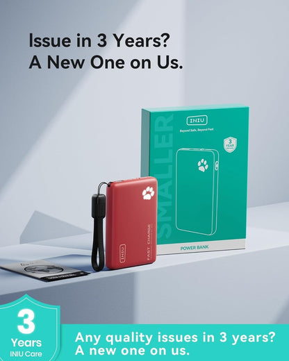 Ultra Slim 45W Fast Charging Power Bank | 10000mAh Portable Charger | USB-C Input Output Battery Pack | Mini Travel Power Bank | Pocket-Size External Battery for Phone and Tablet