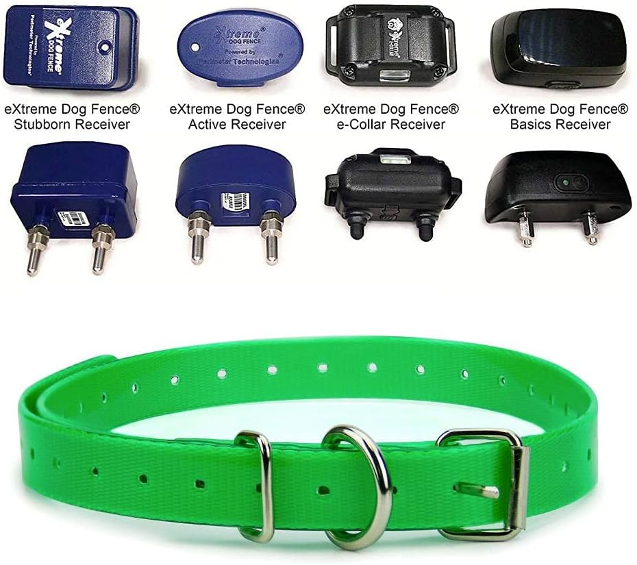 Orange Heavy-Duty 3/4" Waterproof and Odor Proof TPU Replacement Dog Collar Strap for Bark, Shock, Training and Electric Dog Fence Receiver Collars