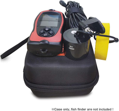 LUCKY Hard Travel Case for LUCKY/LUCKYLAKER Handheld Fish Finder Boat Sonar Fishing Finders Transducer Kayak Fish Finder Waterproof for Ice Fishing